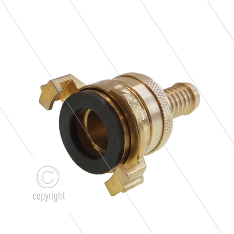 Druk-/zuigkoppeling - messing - Geka - &Oslash;13mm - 1/2&quot; pilaar