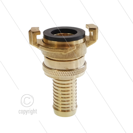 Druk-/zuigkoppeling - messing - Geka - &Oslash;19mm - 3/4&quot; pilaar
