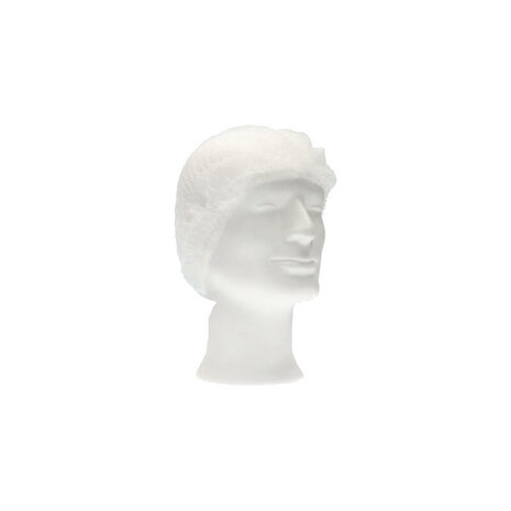 CMT Haarnet Non Woven PP Clip Cap Wit - 1.000 stuks