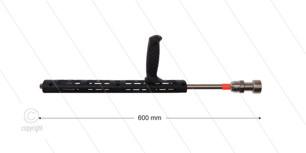 RP72 Schuimlans - L=60cm - nozzle 3,2 - 1/4&quot; bu - rode markering - (&gt; 26 l/min)