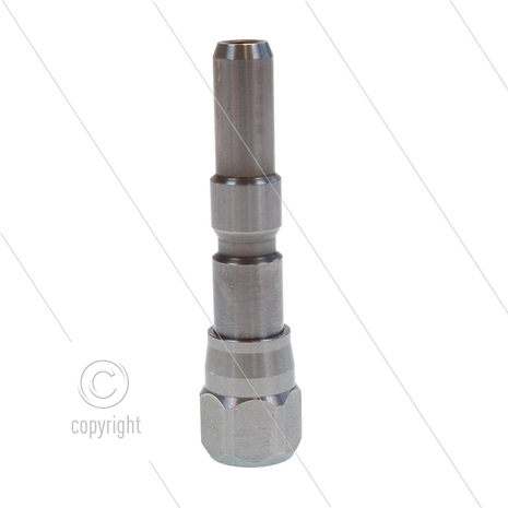Insteeknippel 1/4&quot; bi - RVS - passend op KEW - 220 Bar - SW19