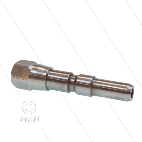Insteeknippel 1/4&quot; bi - RVS - passend op KEW - 220 Bar - SW19