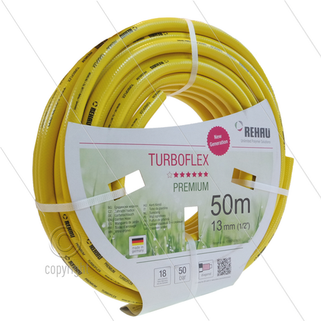 Turboflex - lagedrukslang - 13mm (1/2&quot;) - rol &agrave; 50m - Temp: -20&deg; tot 60&deg;C - 15 Bar