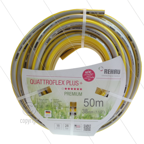 Quattroflex Plus - lagedrukslang - 38mm (1 1/2&quot;) - rol &agrave; 50m - Temp: -20&deg; tot 60&deg;C - 10 Bar