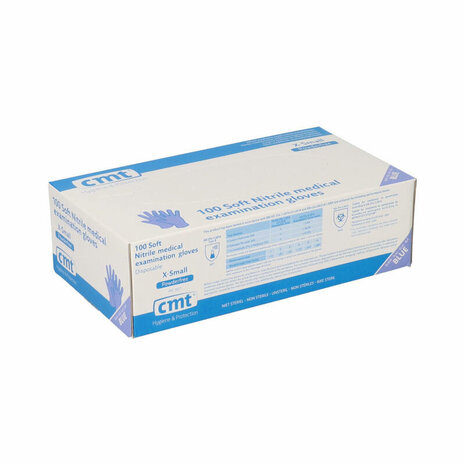 CMT soft nitril handschoenen violet blauw poedervrij - 1.000 stuks