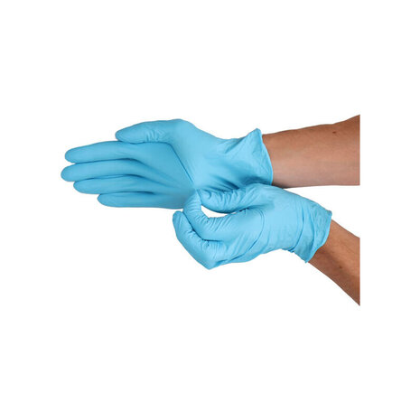 CMT nitril handschoenen blauw poedervrij - 1.000 stuks