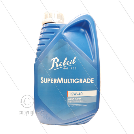Olie - Interpump - 15W40 minerale olie - flacon a 1liter