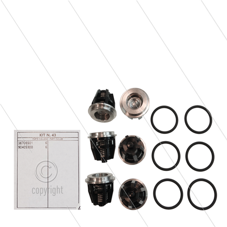 Kit 043 - Kleppenset (6x) - &Oslash;32mm - serie 69 + 69HT