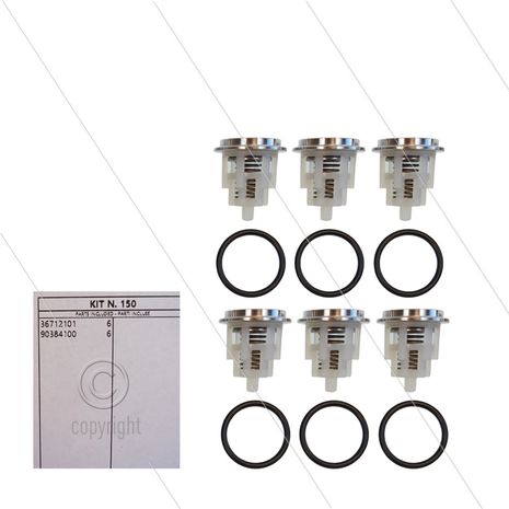 Kit 150 - Kleppenset (6x) - serie 66