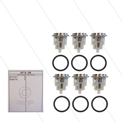 Kit 169 - Kleppenset (6x) - serie 47 + 66