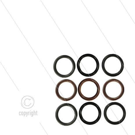 Kit 113 - Manchetset &Oslash;30mm voor 3 plunjers - Serie 69 - W103CW