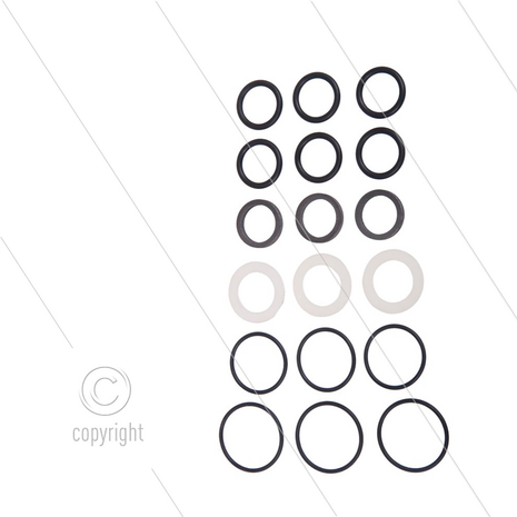 Kit 118 - Manchetset &Oslash;15mm voor 3 plunjers