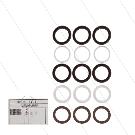 Kit 161 - Manchetset &Oslash;18mm voor 3 plunjers - Serie 63