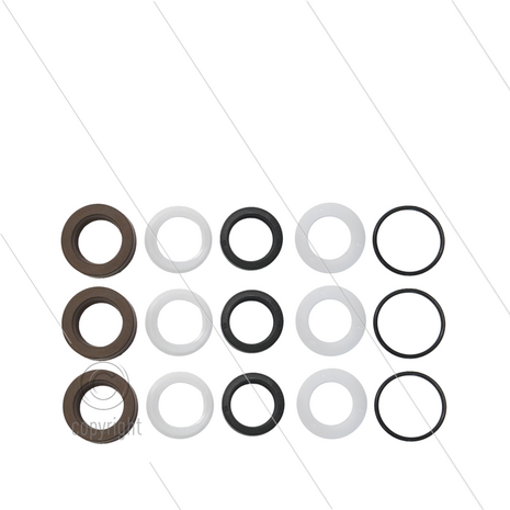 Kit 314 - Manchetset &Oslash;18mm voor 3 plunjers - serie 53