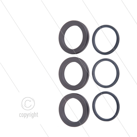 Kit 2033 - Manchetset &Oslash;40mm voor 3 plunjers - Serie 71(V)HT + 71SS