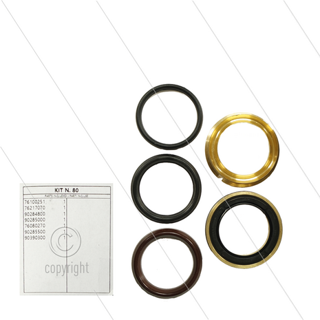Kit 080 - Complete afdichtingsset &Oslash;45mm voor 1 plunjer