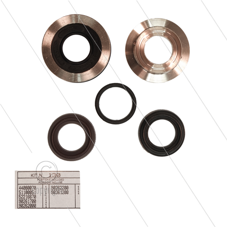 Kit 130 - Complete afdichtingsset &Oslash;15mm voor 1 plunjer - Serie 44