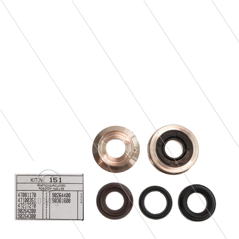 Kit 151 - Complete afdichtingsset &Oslash;16mm voor 1 plunjer - T5050