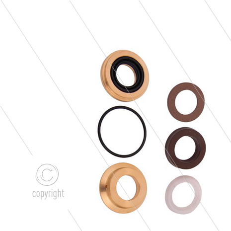 Kit 166 - Complete afdichtingsset &Oslash;15mm voor 1 plunjer - serie 63
