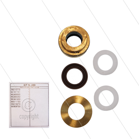 Kit 289 - Complete afdichtingsset &Oslash;18mm voor 1 plunjer - serie 59