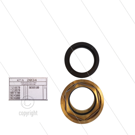 Kit 2034 - Complete afdichtingsset &Oslash;40mm voor 1 plunjer - Serie 71(V)HT