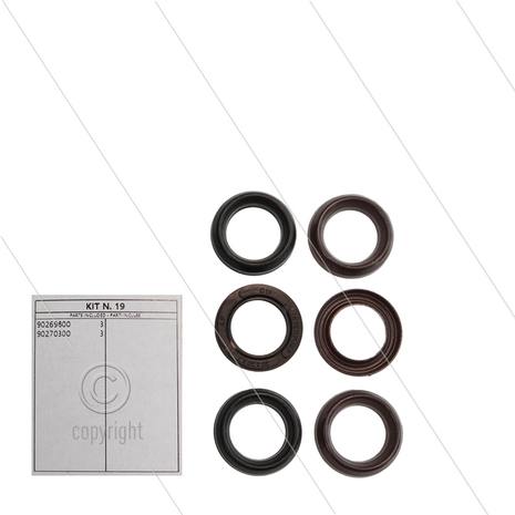 Kit 019 - Set LD + HD afdichtingen &Oslash;20mm (3x) - Serie 50