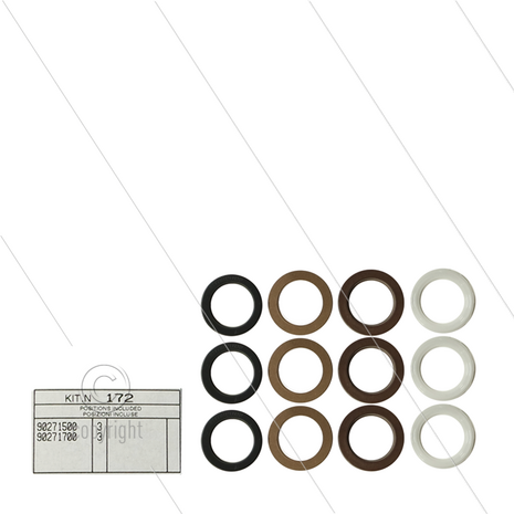 Kit 172 - Set LD + HD afdichtingen &Oslash;22mm (3x) - Serie 66