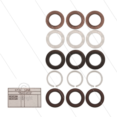 Kit 180 - Set LD + HD afdichtingen &Oslash;18mm (3x) - Serie 66