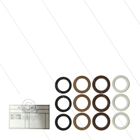 Kit 181 - Set LD + HD afdichtingen &Oslash;24mm (3x) - Serie 66
