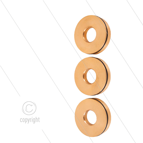 Kit 057 - Set Messing ringen + O-ringen &Oslash;20mm (3x) - Serie 69