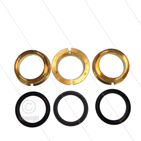 Kit 081 - Set messing tussenringen + restop-ringen &Oslash;45mm (3x)