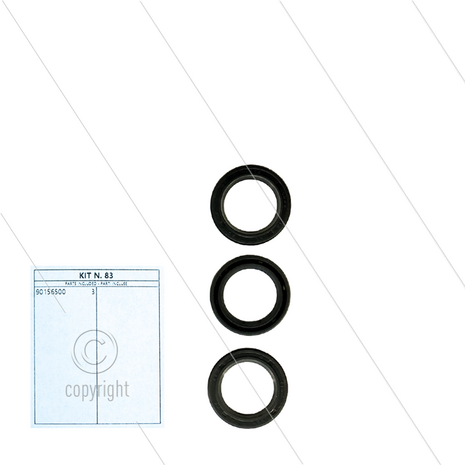 Kit 083 - Set oliekeerringen &Oslash;15mm (3x) - Serie 51 Misting + 60 Misting + 60 HT