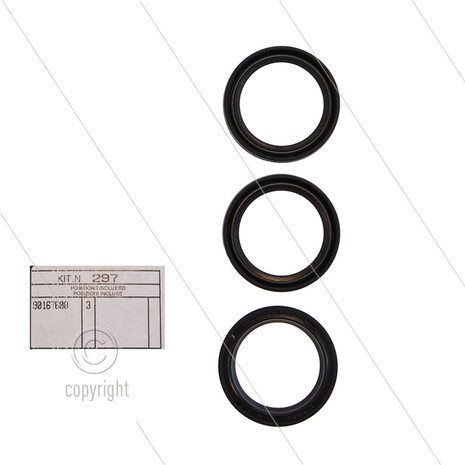 Kit 297 - Set oliekeerringen &Oslash;36mm (3x) - Serie AB