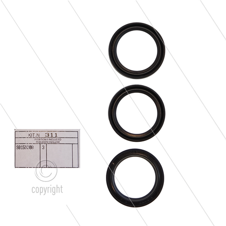 Kit 311 - Set Oliekeerringen &Oslash;18mm (3x) - Serie 53 + SS1