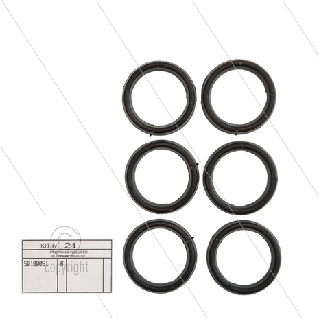 Kit 021 - Set topringen &Oslash;20mm (6x) - Serie 50