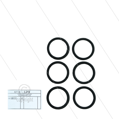 Kit 129 - Set topringen &Oslash;18mm (6x) - Serie 44