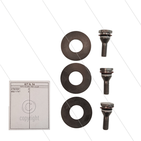 Kit 054 - Set plunjerbouten + afdichtingen (3x) - Serie 69 - WS104 - WS153