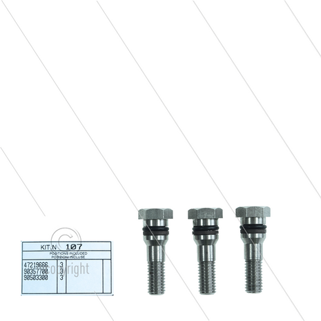 Kit 107 - Set plunjerbouten + afdichtingen (3x) - Serie 47 - W928