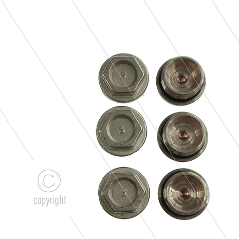 Kit 106 - Set Kleppluggen (HD) + O-ring (6x) - Serie 47 - W928