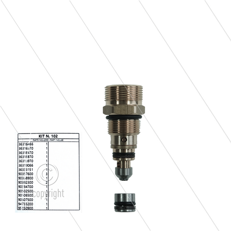 Kit 102 - Revisieset aanbouw-unloader W-0