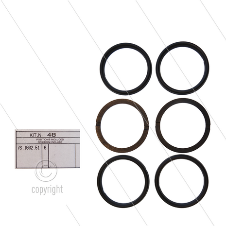 Kit 048 - Set ringen &Oslash;45mm (6x)