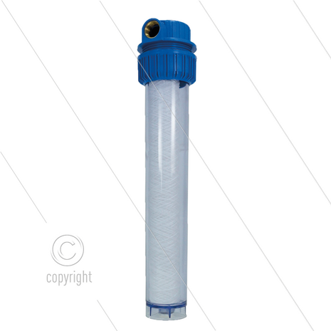 Patroonfilter 20&quot; - inclusief 20 m&micro; Touwpatroon - 2x 1&quot; bi - Transparant
