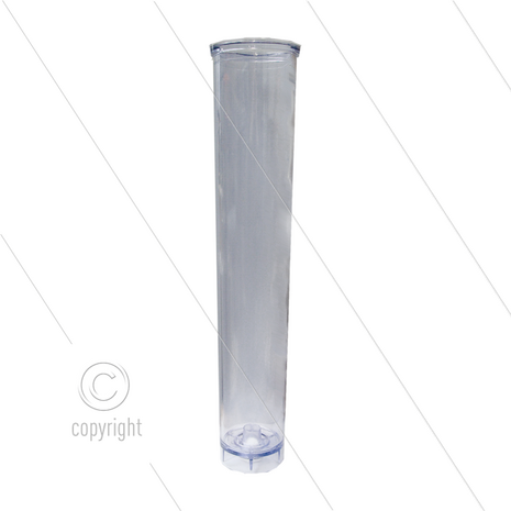 Filterglas 20&quot; - transparant - H=500mm