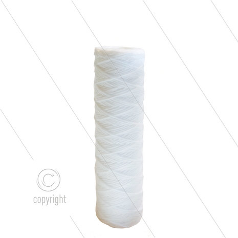 Touwpatroon 9&quot; - katoen - 5 m&micro; - 22 l/min - H=252mm - max 50&deg;C