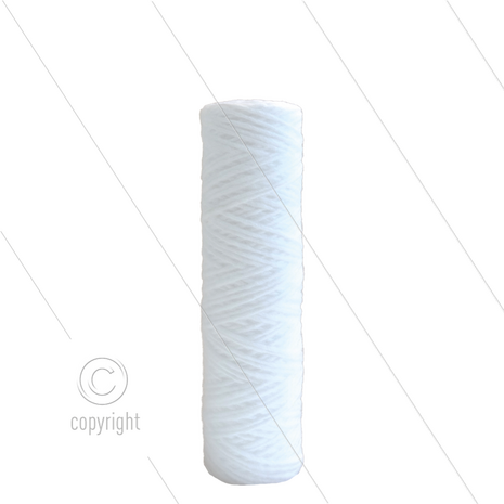 Touwpatroon 9&quot; - katoen - 20 m&micro; - 22 l/min - H=252mm - max 50&deg;C