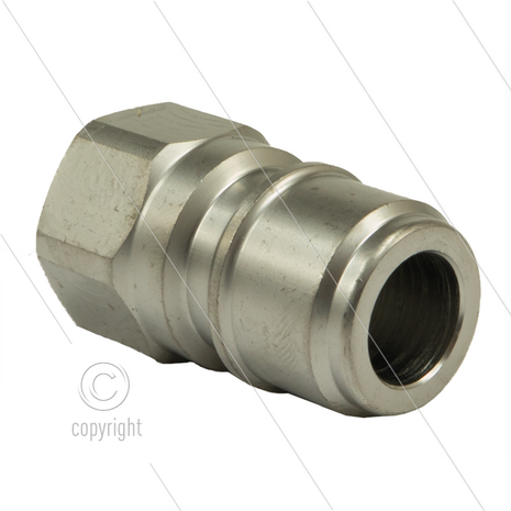 ARS350 - nippel - RVS - 350 Bar - &Oslash;19,9mm - max 90&deg;C - passend op Nilfisk-Alto - 3/8&quot; bi