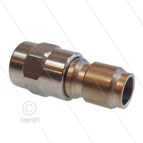 RP3100 - nippel - RVS - 250 Bar - &Oslash;17,8mm - max 150&deg;C - 1/4&quot; bi