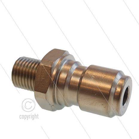 RP3100 - nippel - RVS - 250 Bar - &Oslash;17,8mm - max 150&deg;C - 1/4&quot; bu