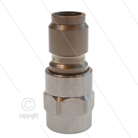 RP3100 - nippel - RVS - 250 Bar - &Oslash;17,8mm - max 150&deg;C - 3/8&quot; bi
