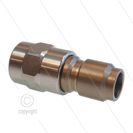 RP3100 - nippel - RVS - 250 Bar - &Oslash;17,8mm - max 150&deg;C - 3/8&quot; bi